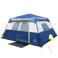 4/6/8/10 Person Instant Pop Up Camping Tent with Top Rainfly O547