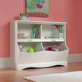 Soft White Finish Bookcase/Footboard I3170