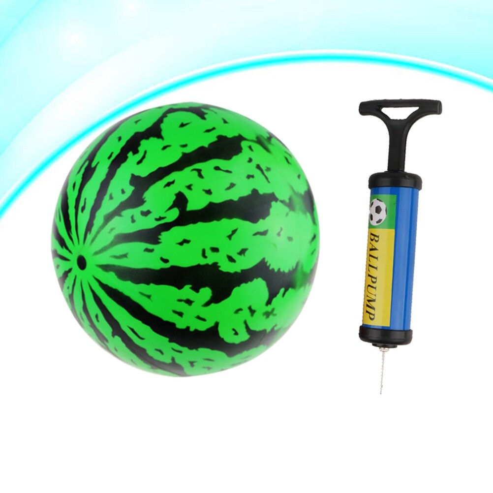 2Pcs 9 Inch Inflatable Bouncy Ball with Pump S833874