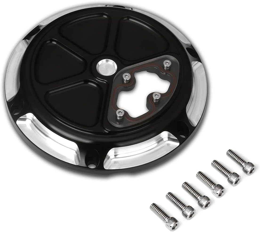 Black CNC Derby Cover For Harley Sportster Iron 883 1200 XL883 XL1200 2004-2019 Seventy Two XL1200V 2012-2016 F398