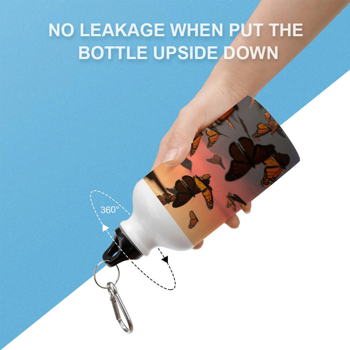 400ml Sport Aluminum Water Bottle with Twist Cap U5129