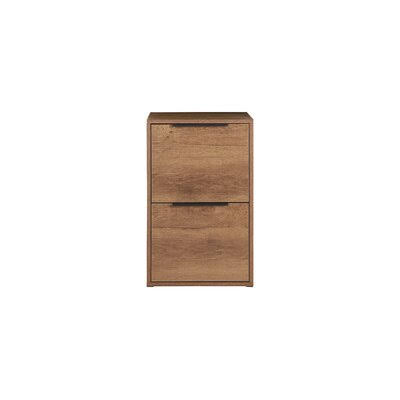 2-Drawer Vertical Filing Cabinet Brown I816
