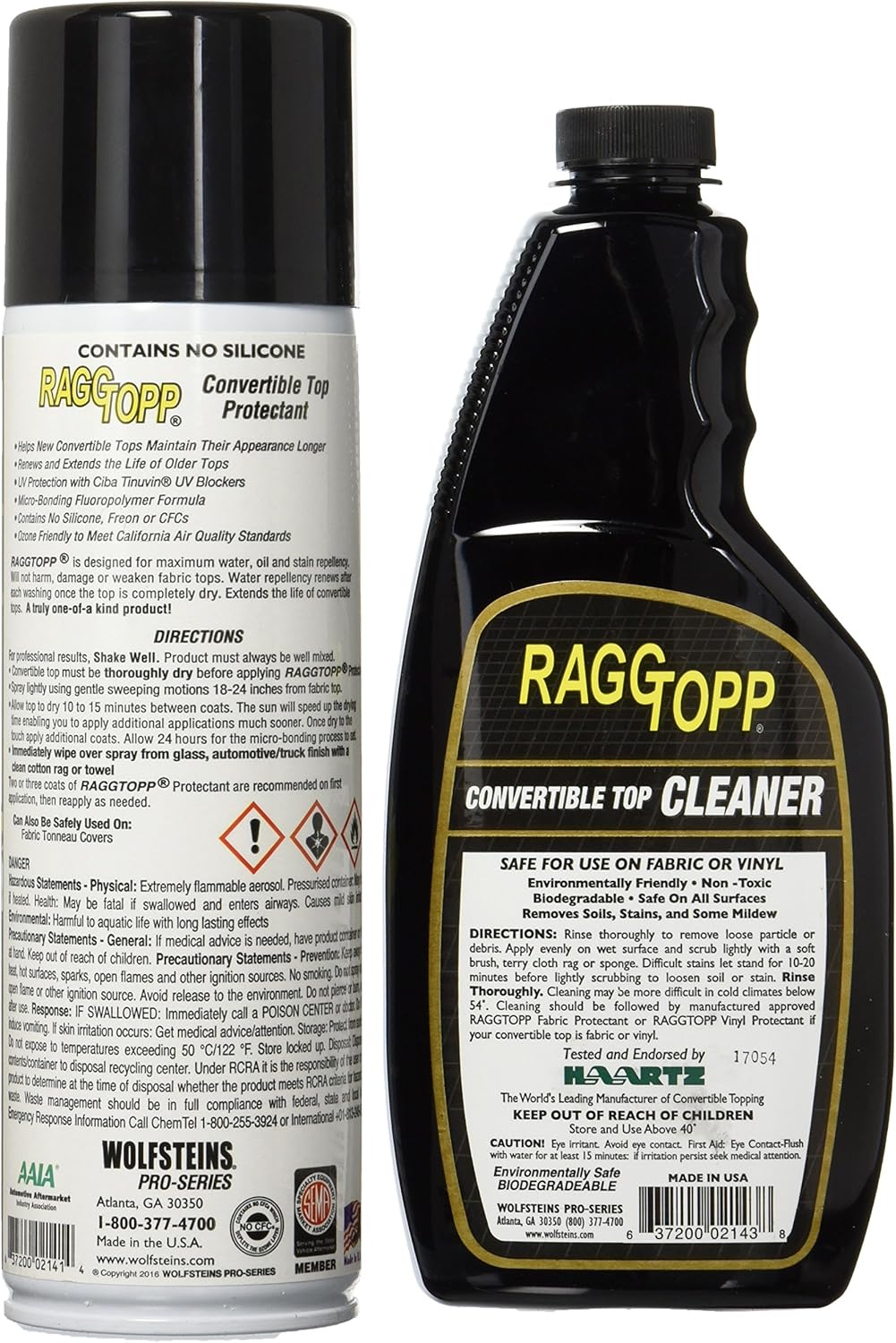 Fabric Cleaner and Protectant Twin Pack Convertible Top Care Kit K676