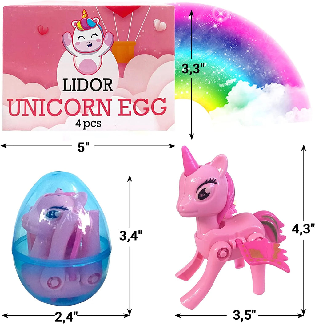 Unicorns Surprise Eggs with Toys Inside Pack of 8 F415