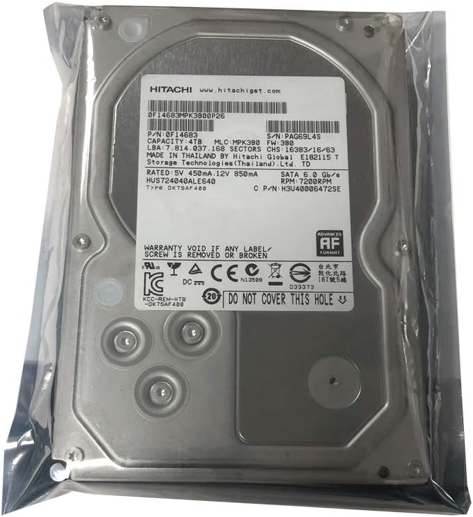 3.5-Inch 4TB 7200RPM SATA III Enterprise Hard Drive K276