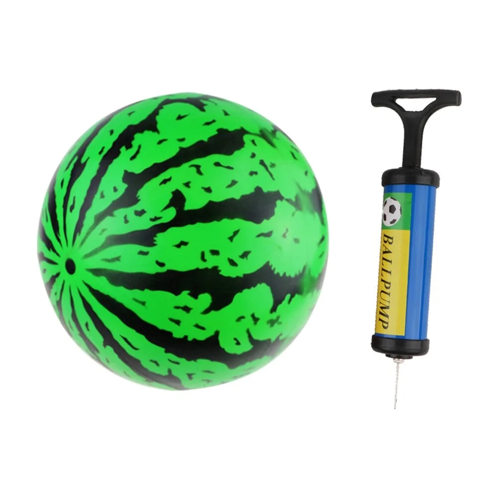 2Pcs 9 Inch Inflatable Bouncy Ball with Pump S833874