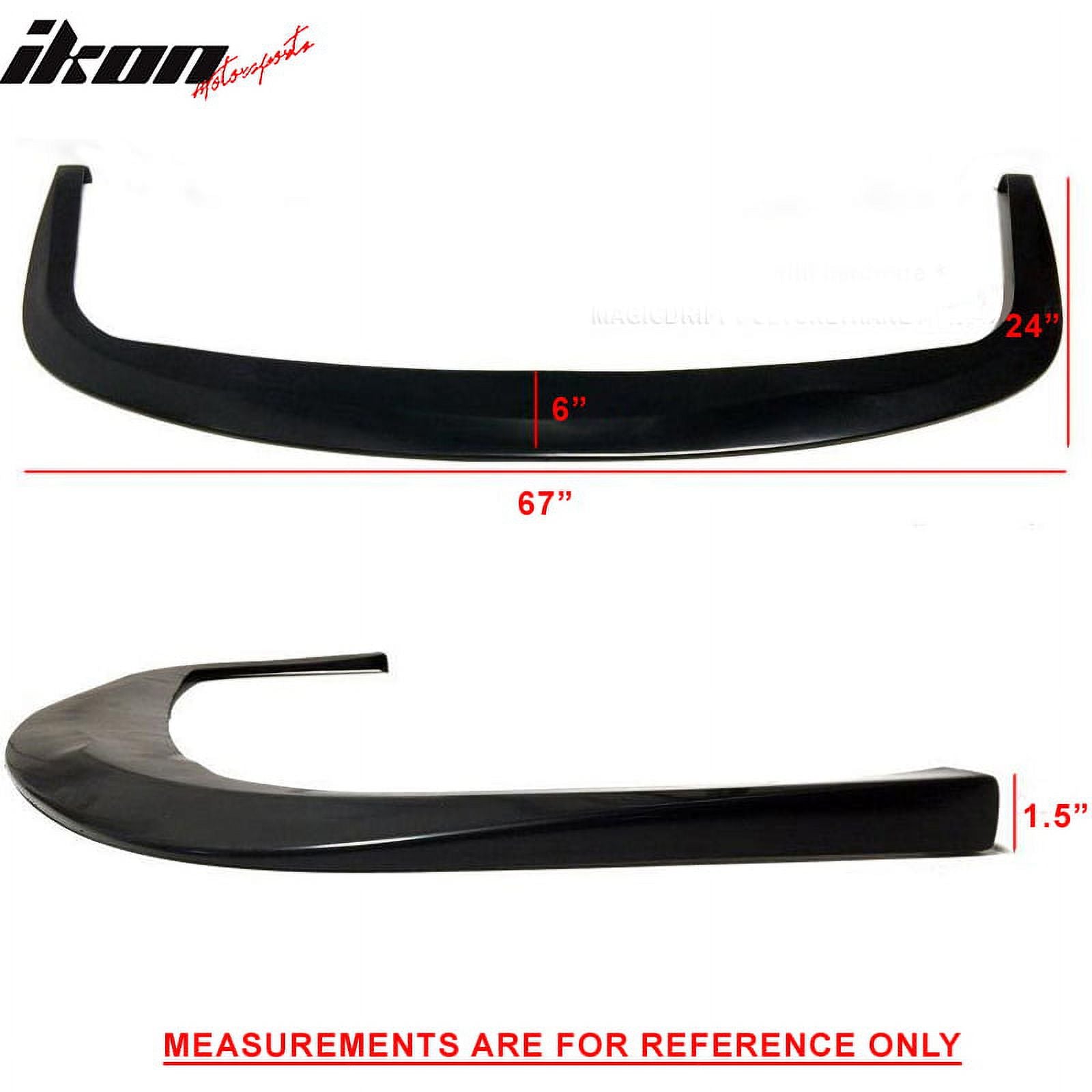 Front Bumper Lip Spoiler Unpainted Black PU Poly Urethane Z152