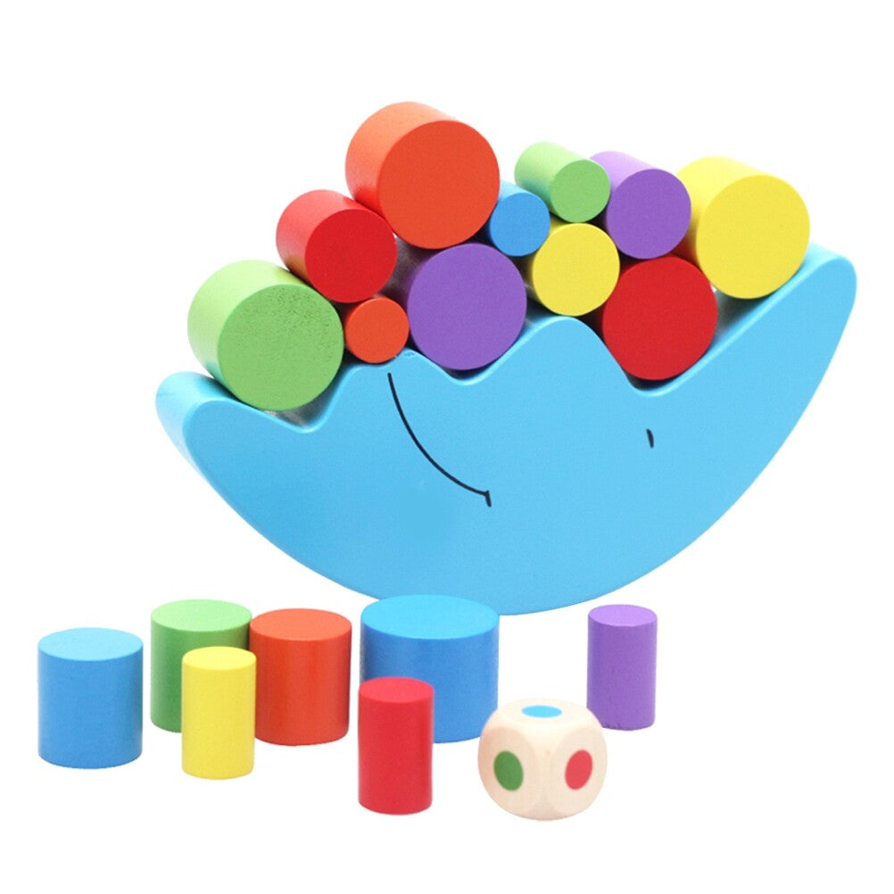 Wooden Stackable Building Blocks Set Educational Toys B61562