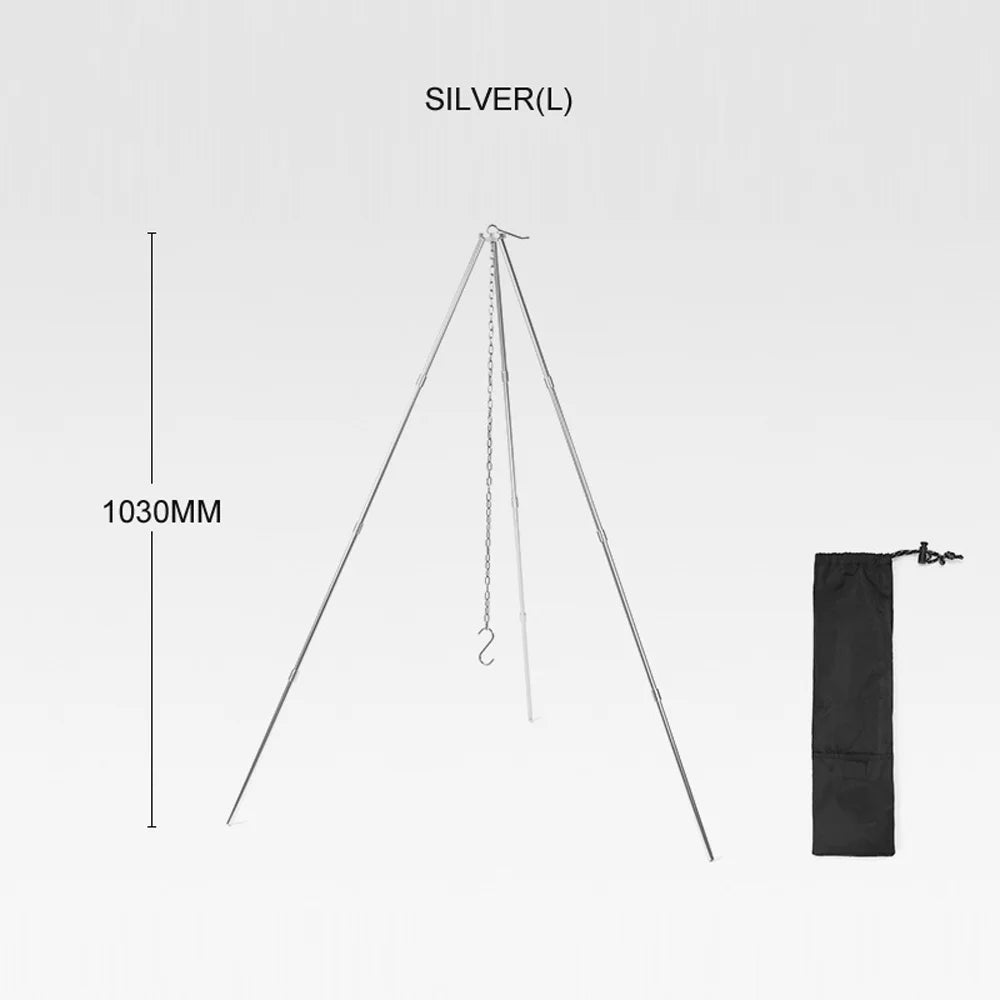 Portable Aluminum Alloy Tripod Bonfire Rack G970952