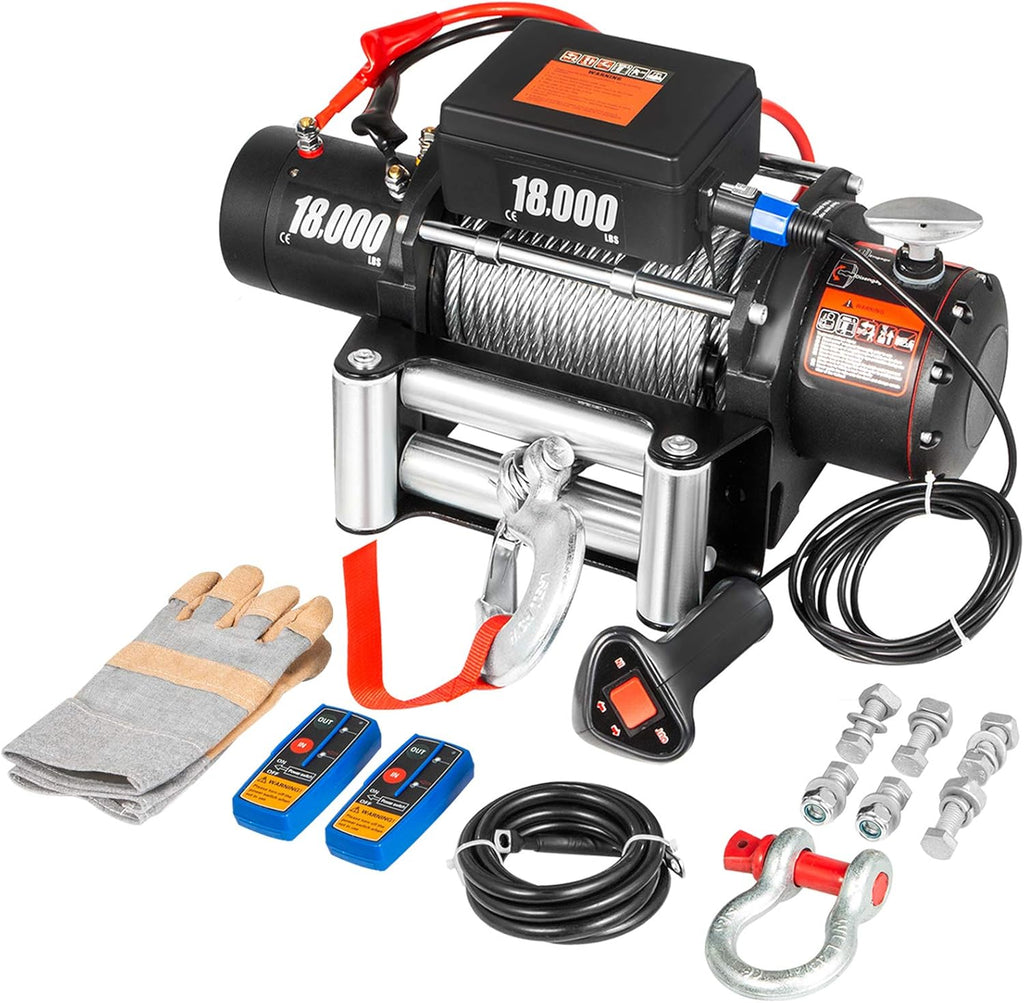 18000lbs Electric Winch with Wireless Remote Control V861