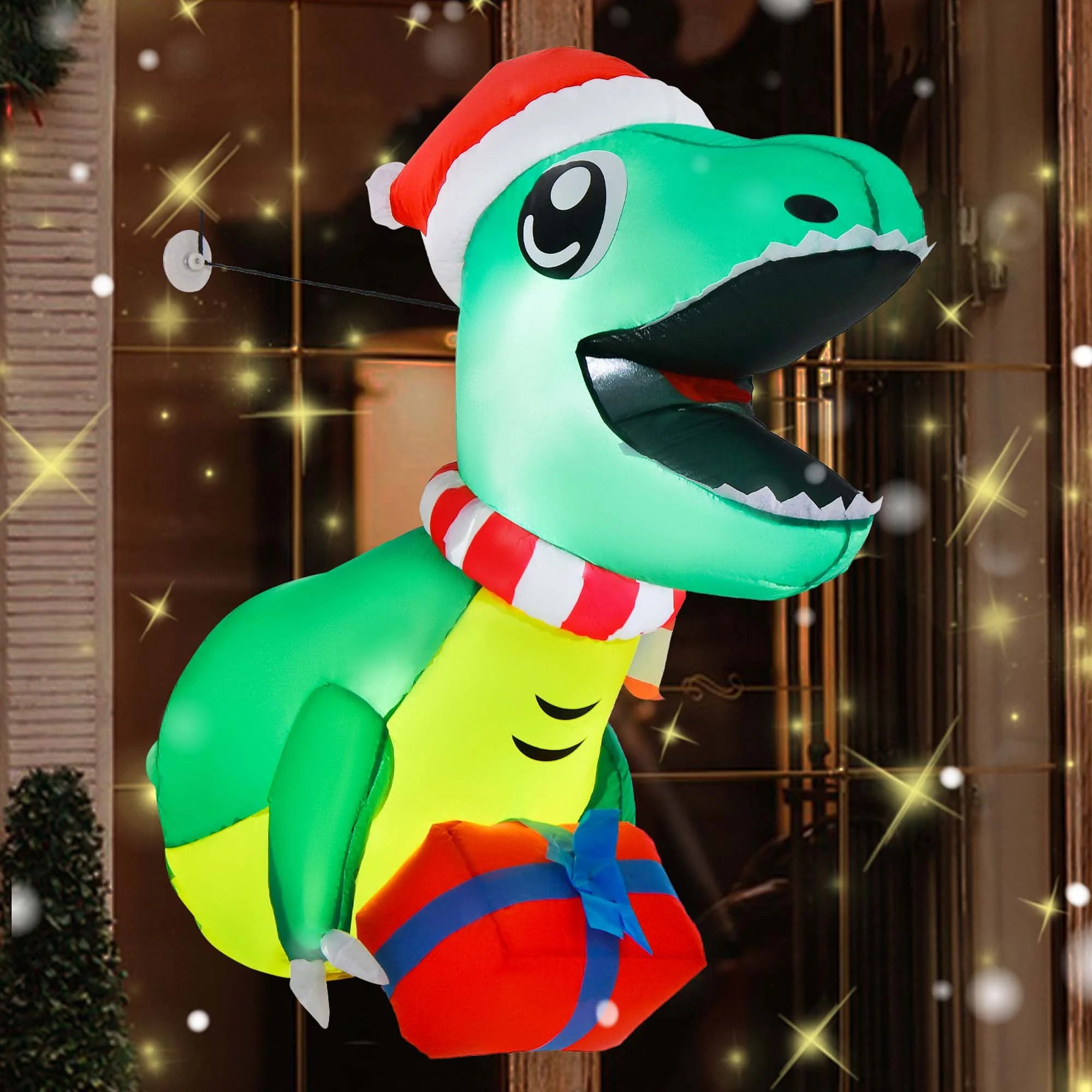 Christmas Inflatable Dinosaur Hanging Window Decoration A610084