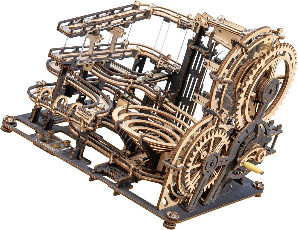 3D Wooden Puzzles Marble Run Chain Model Mechanical Building Kit G311