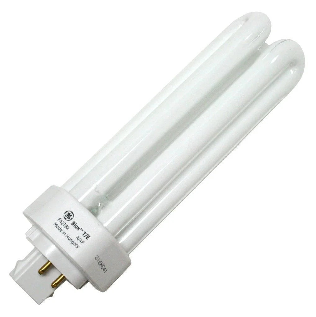 6-Pack 42-Watt Triple Tube Compact Fluorescent Light Bulb, 3000K, 3200 Lumens, 82 CRI, T4 Shape, 4-Pin GX24q-4 Base H625