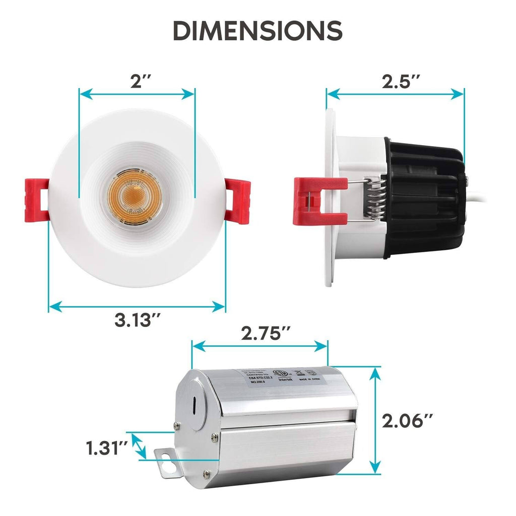 4-Pack Integrated LED Recessed Light Kit U453115