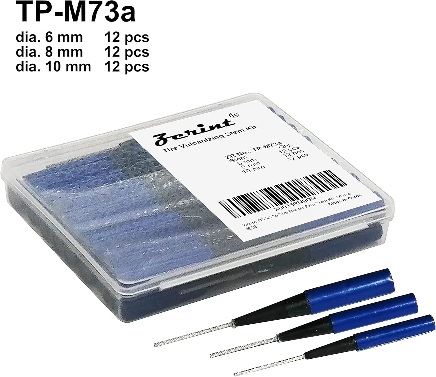 24 pcs Tire Repair Plug Stem Dia. 3/8" (10 mm) M41156