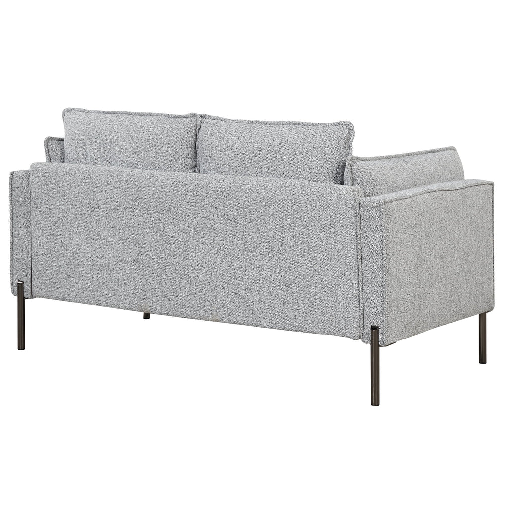 Linen Fabric Loveseat Couch Y15495