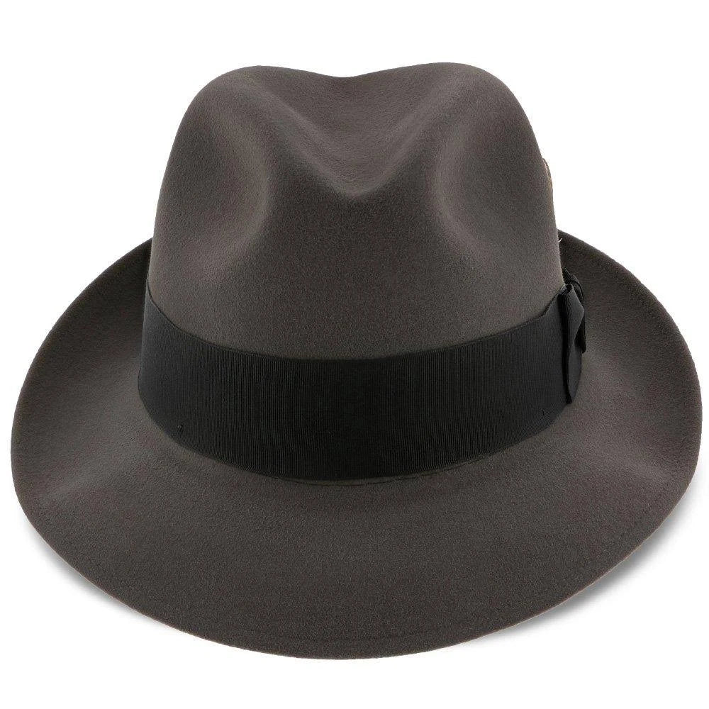 Black Fur Felt Fedora Hat V104097
