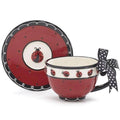 Ladybug Teacup and Saucer Set V64684