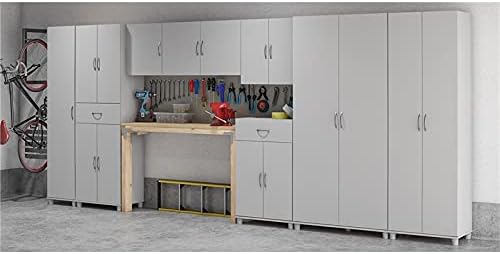 Dove Gray Storage Cabinet with Drawer M6037
