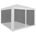 Party Tent with 4 Mesh Sidewalls 9.8' x 9.8' Q575