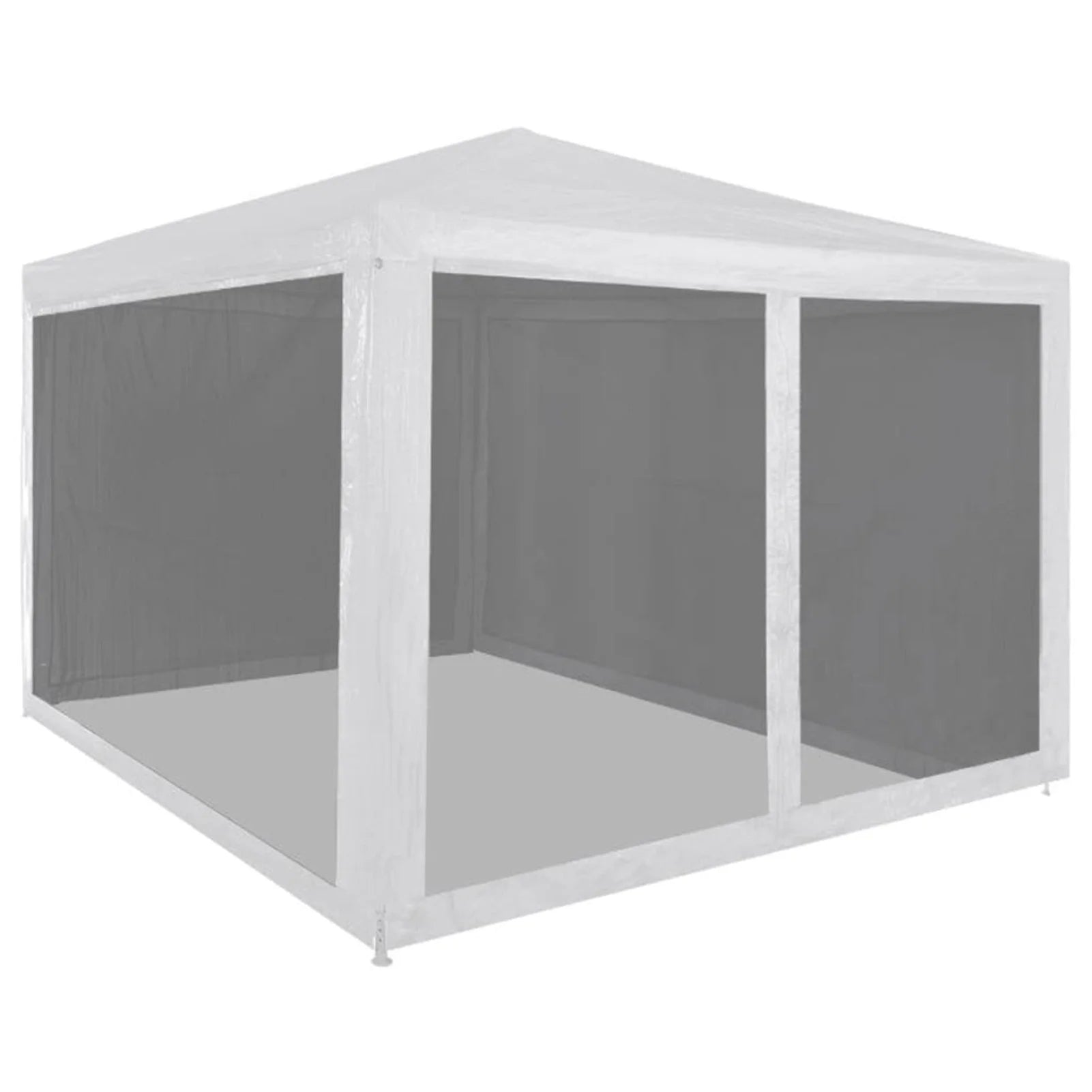 Party Tent with 4 Mesh Sidewalls 9.8' x 9.8' Q575