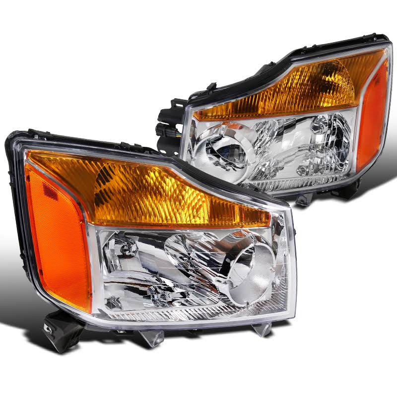 Chrome Crystal Headlights M945