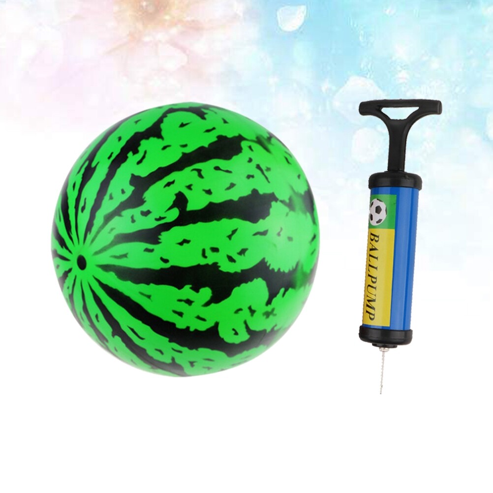 2Pcs 9 Inch Inflatable Bouncy Ball with Pump S833874