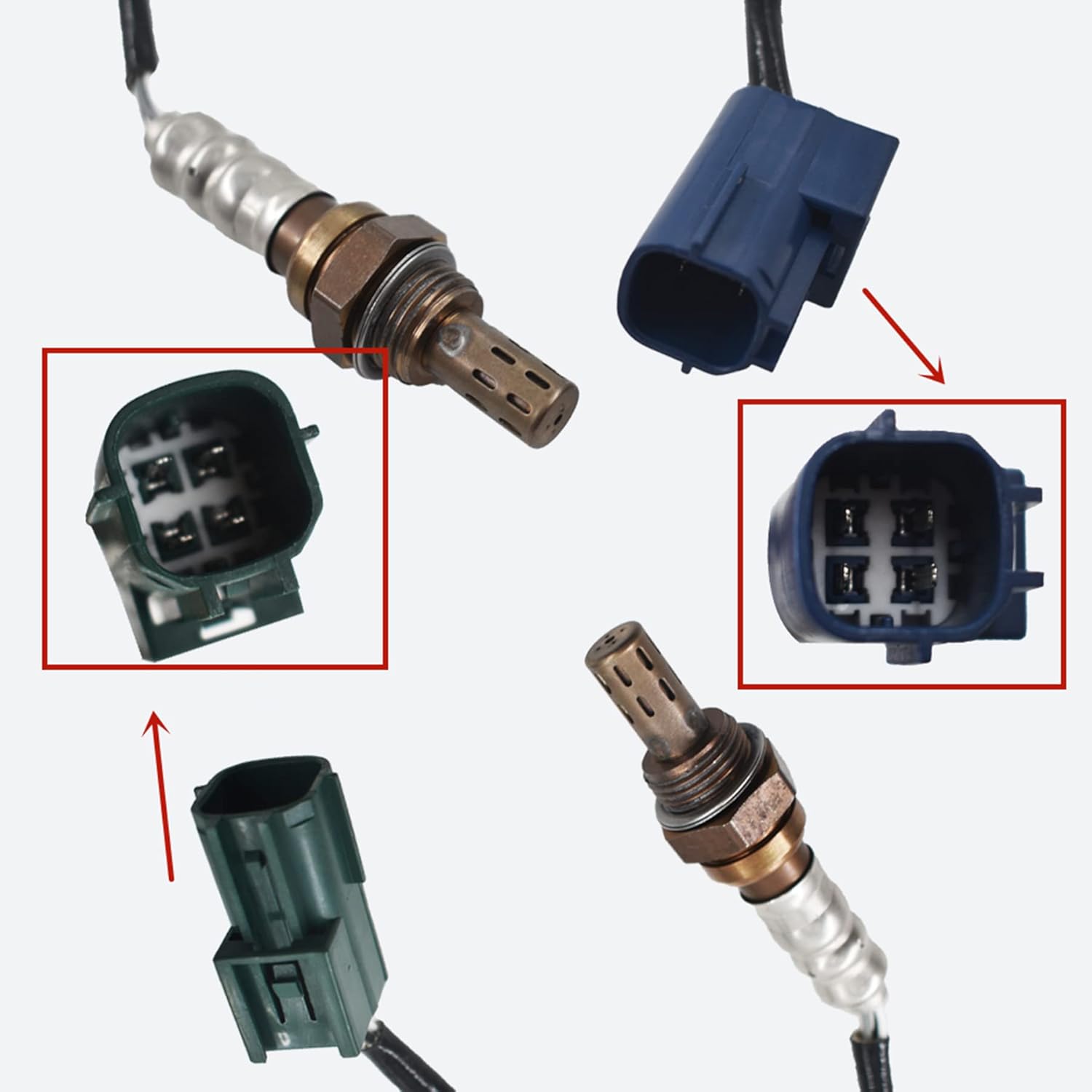 4Pcs Oxygen Sensor Replacement for Infiniti FX35 Nissan 350Z 3.5L 4.5L X161545