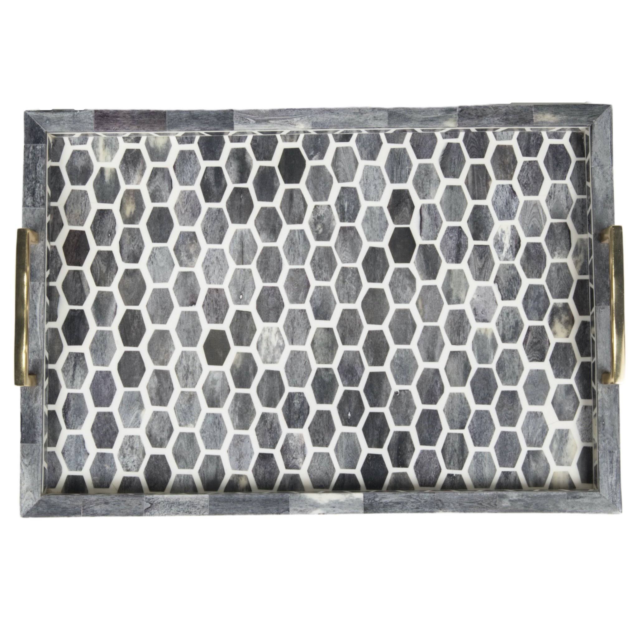 Ivory/Grey Tray O92439