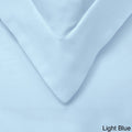 Light Blue Twin Cotton Sateen Duvet Cover Set A859308