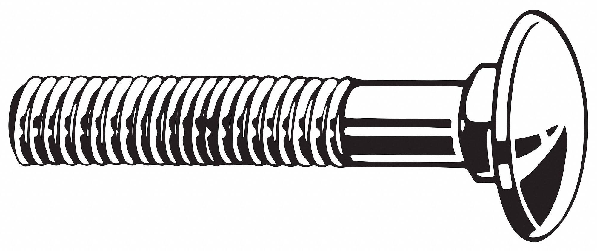 Carriage Bolt, Medium Carbon Steel J898