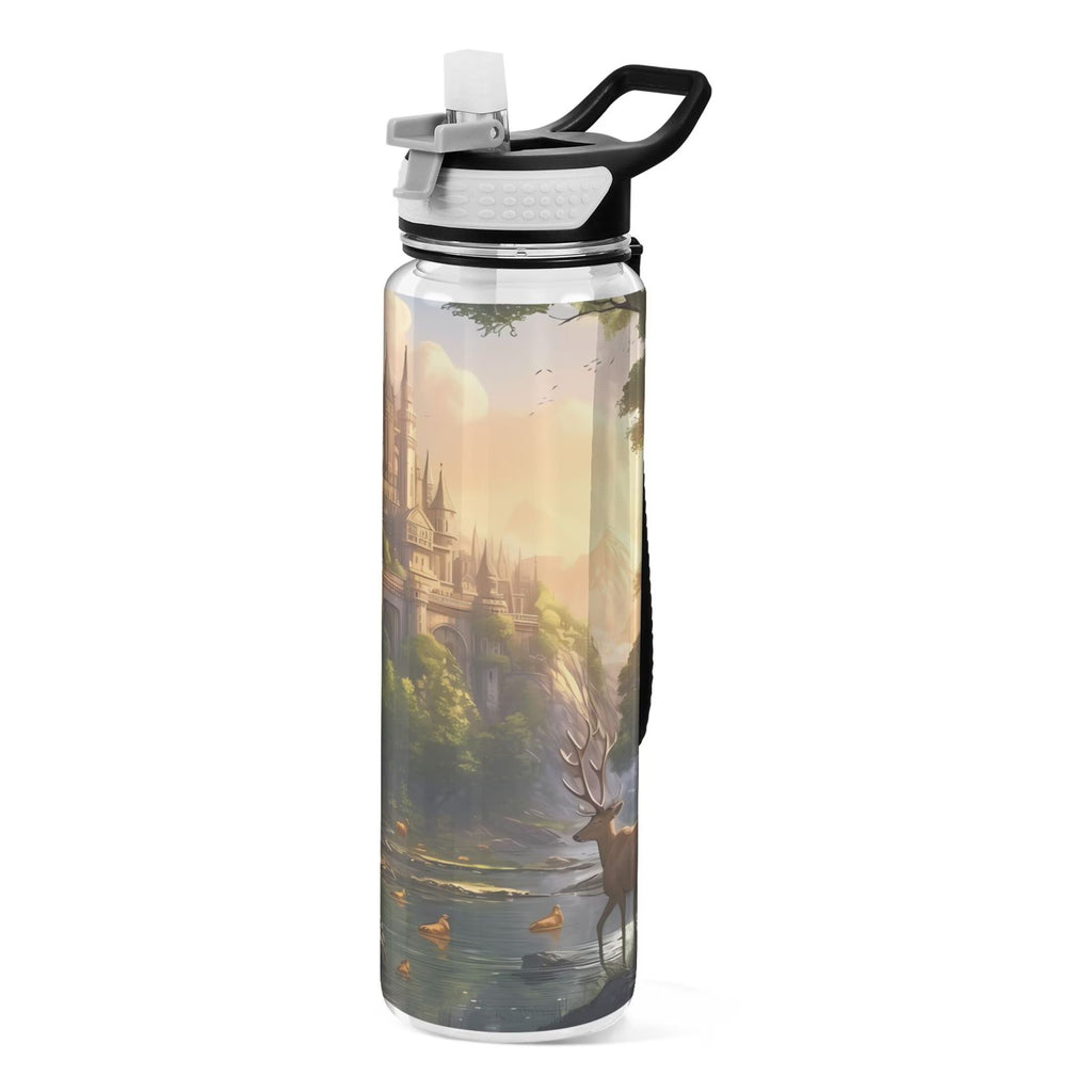 32oz Tritan Leakproof Clear Sports Water Bottle W330