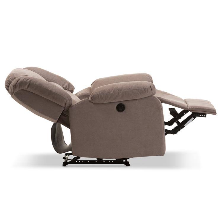 Godiva Brown Fabric Power Recliner Chair W526094