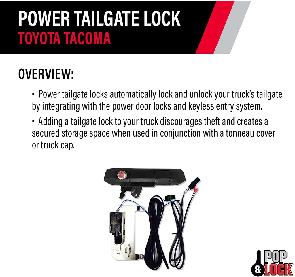 Black Power Tailgate Lock K833