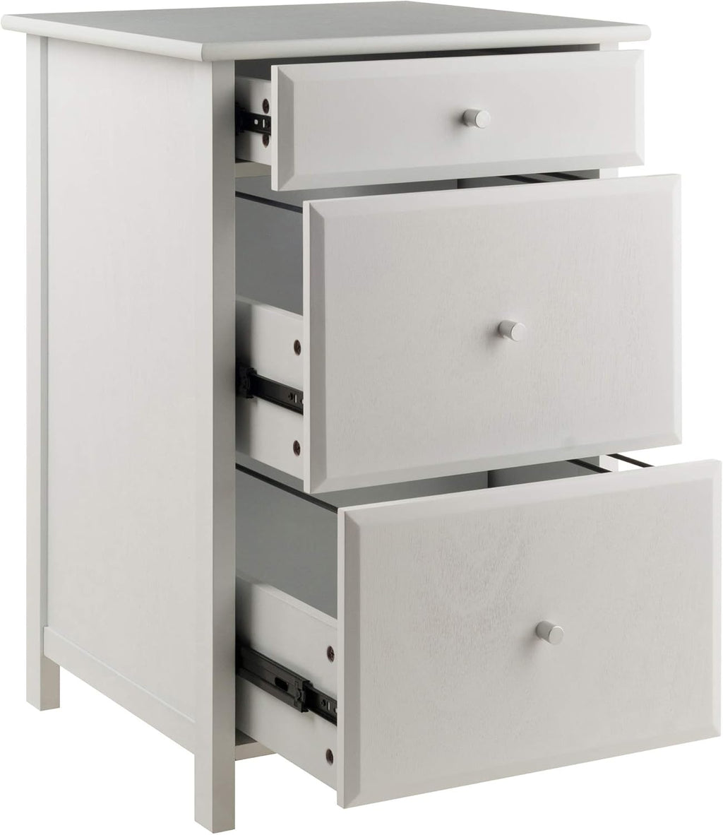 White File Cabinet D815
