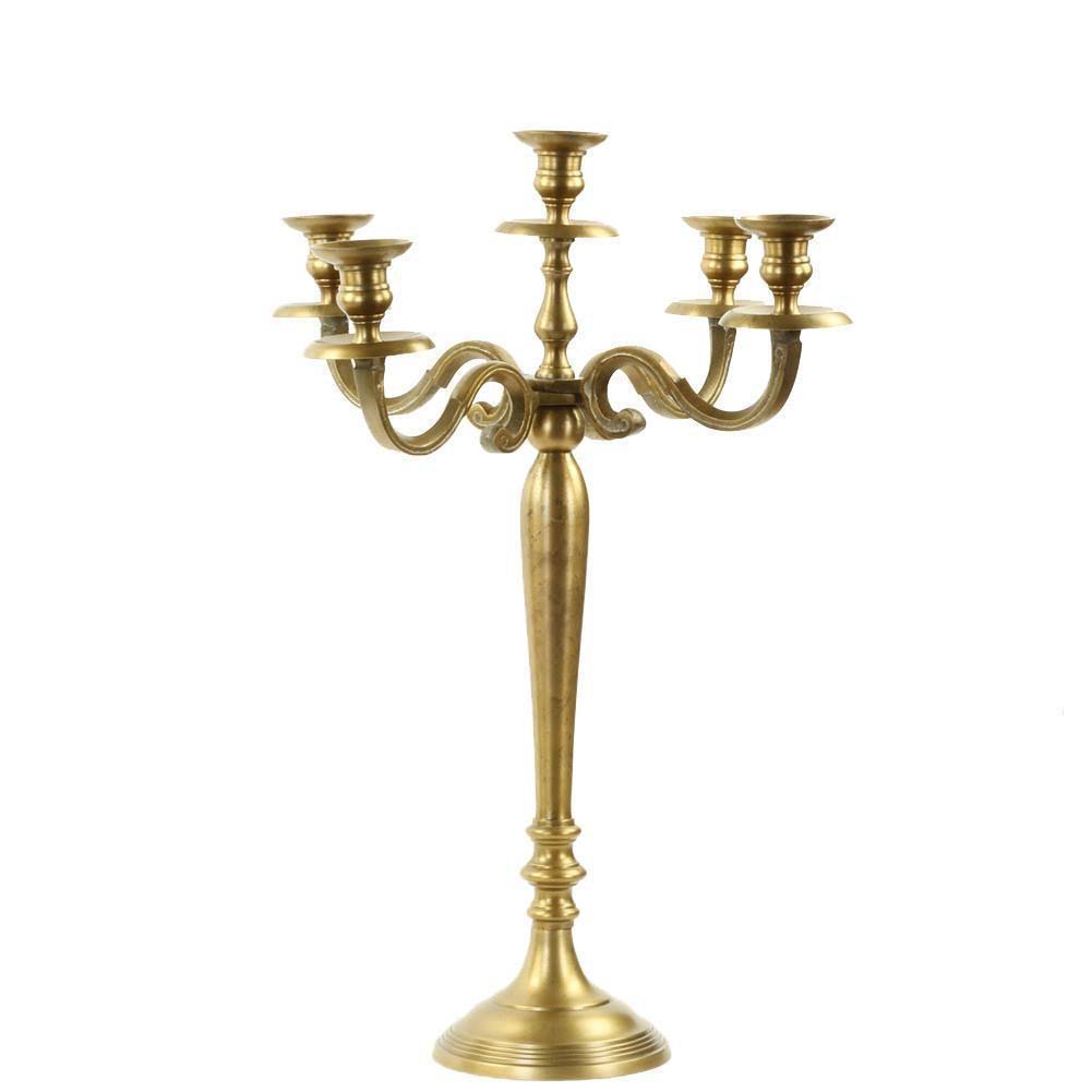 Vintage Brass Metal Candelabra Candle Holder S5194