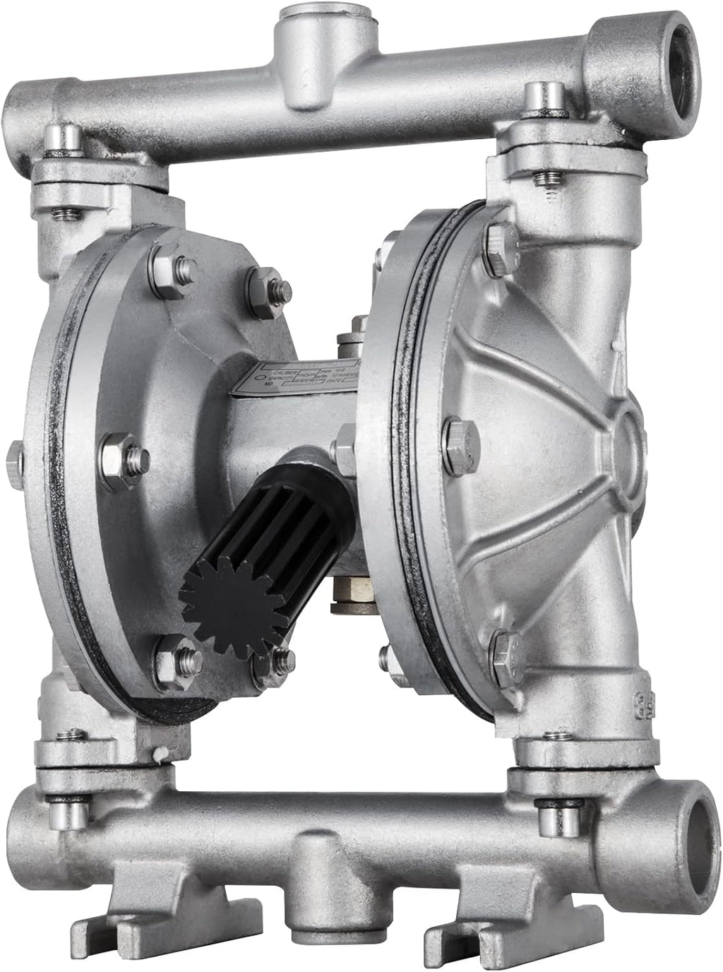 Air-Operated Double Diaphragm Pump 1/2 inch 304 Stainless Steel 12 GPM Max 115PSI Nitrile Diaphragm Q6370