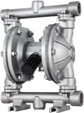 Air-Operated Double Diaphragm Pump 1/2 inch 304 Stainless Steel 12 GPM Max 115PSI Nitrile Diaphragm Q6370
