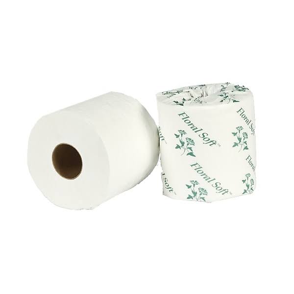 Floral Two-Ply Bathroom Tissue, 550 Sheets/Roll, 80 Rolls/Carton S421