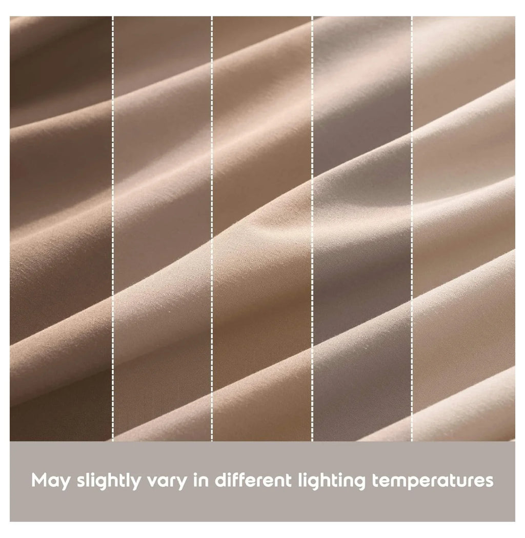 Twin 3 Piece Deep Pocket Bed Sheets Set with Fitted Sheet, Flat Sheet, Pillow Case S872