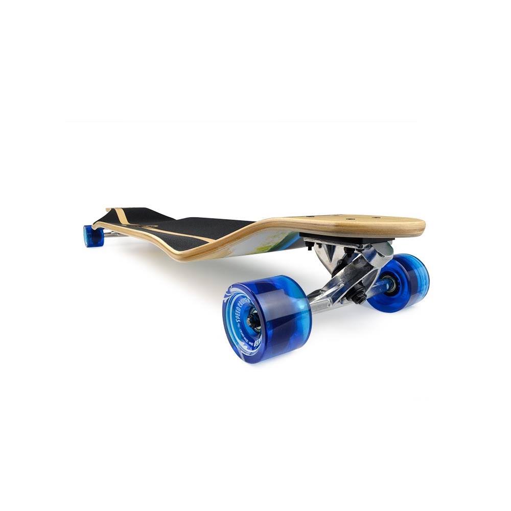 Checker Purple Drop Down Longboard Complete D691