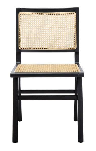 White/Natural Cane Dining Chair (Set of 2) D9076