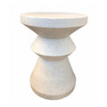 White Resin End Table K465
