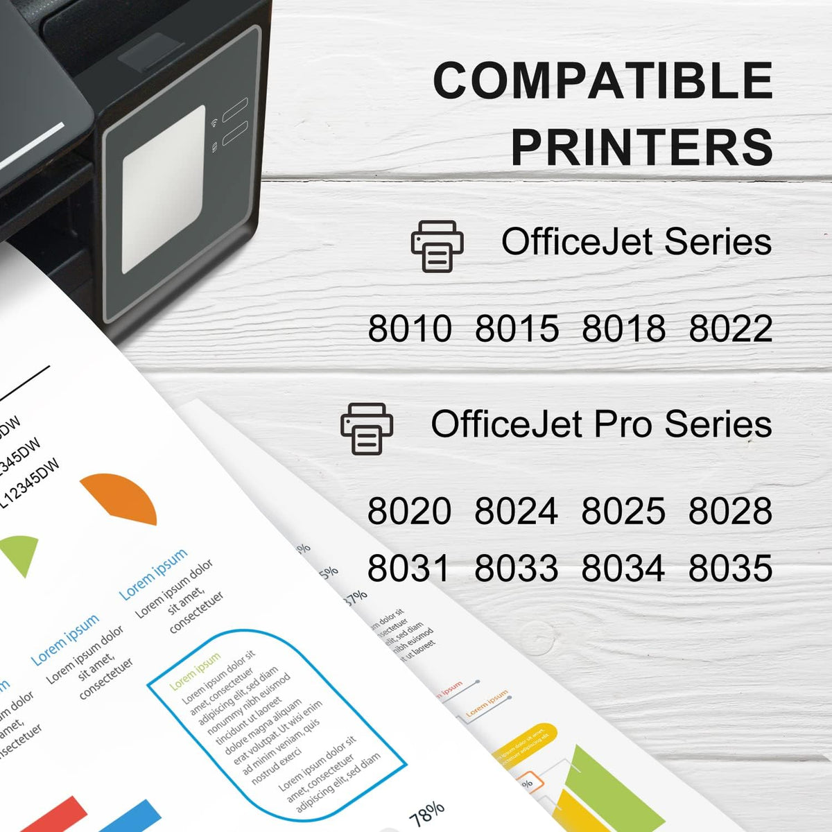 Remanufactured Ink Cartridge 4-Pack for HP 910XL Officejet Pro R1348
