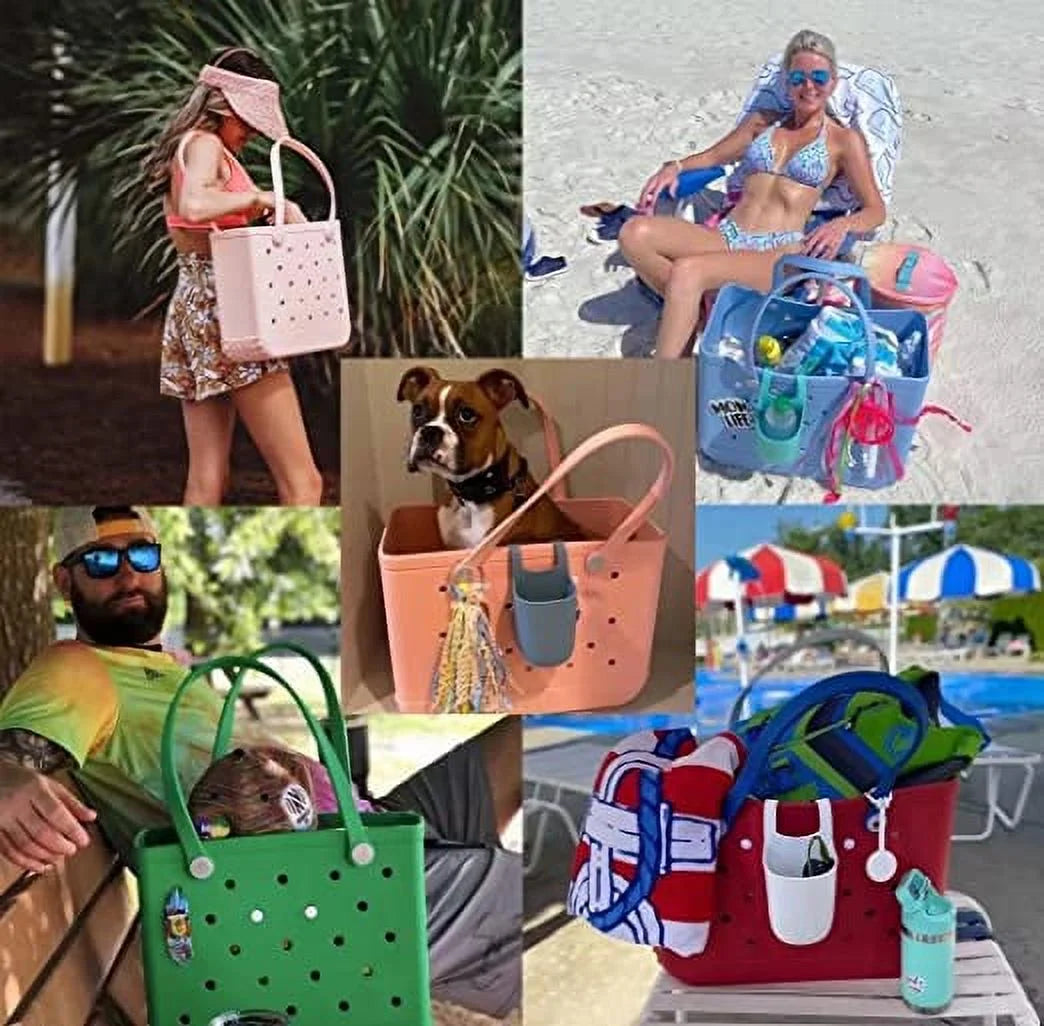 Purple EVA Waterproof Beach Bag U60763