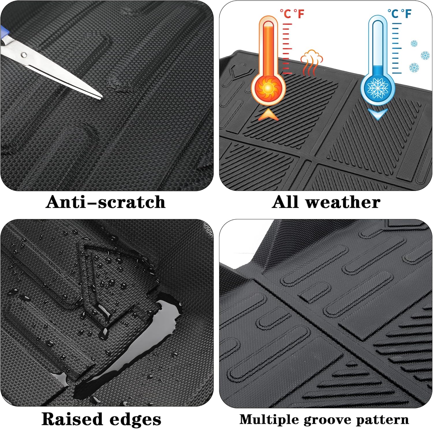 Cargo Liner Cargo Mat Bronco Accessories Compatible with Ford Bronco 4 Door 2021 2022 J604161