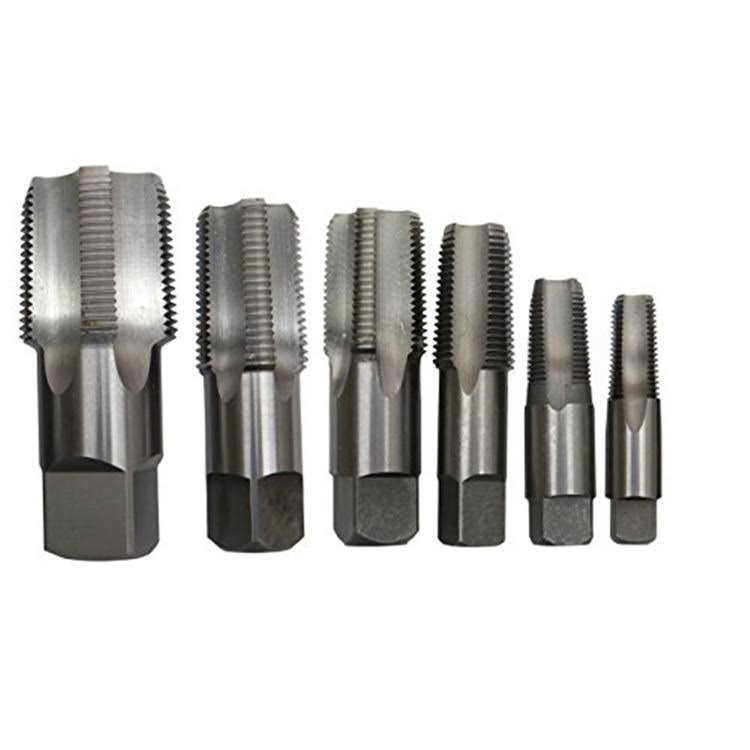 6 Piece High Speed Steel NPT Pipe Tap Set in Wooden L58904