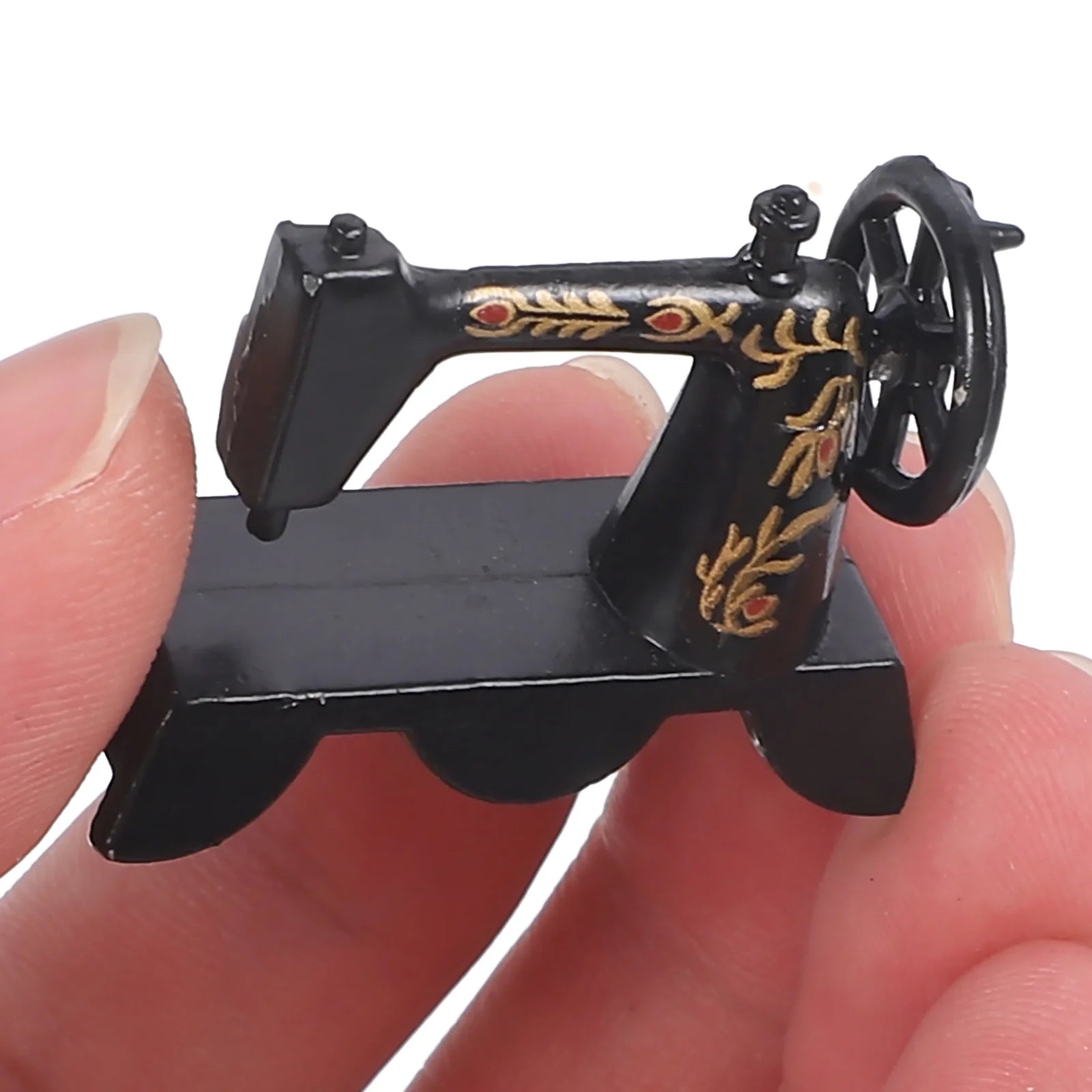 Miniature Dollhouse Sewing Machine Wood P852635