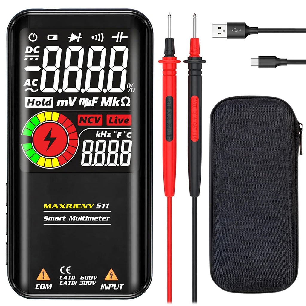 Rechargeable Smart Multimeter with EMF Detector, Pack of 2 I3615