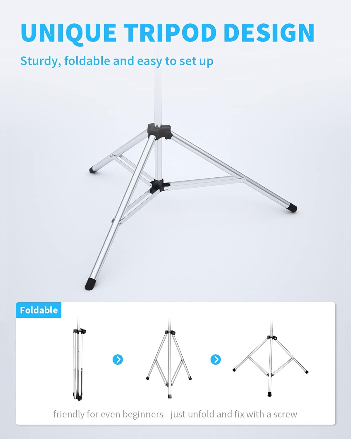 Outdoor Projector Screen with Stand, 120 Inch (16:9), Portable with Full-Set Bag C144650